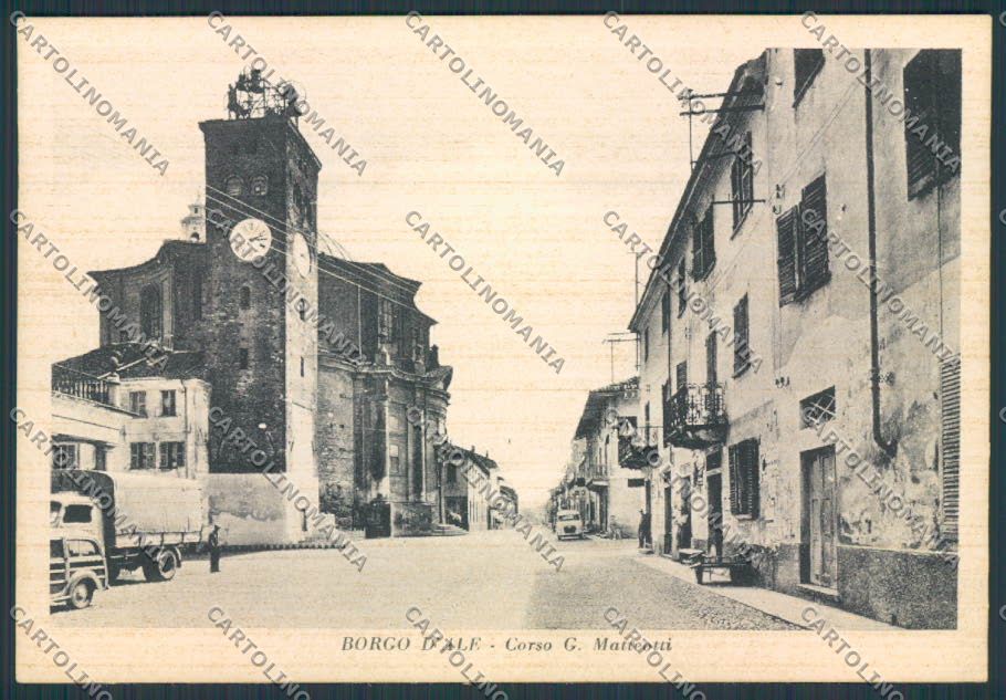 Vercelli Borgo D'Ale Corso Matteotti FG cartolina BB4131 – fronte