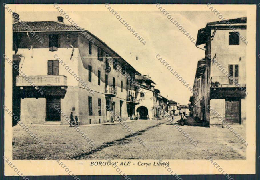 Vercelli Borgo D'Ale Corso Libertà FG cartolina BB4133 – fronte