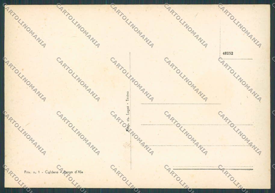 Vercelli Borgo D'Ale Corso Libertà FG cartolina BB4133 – retro