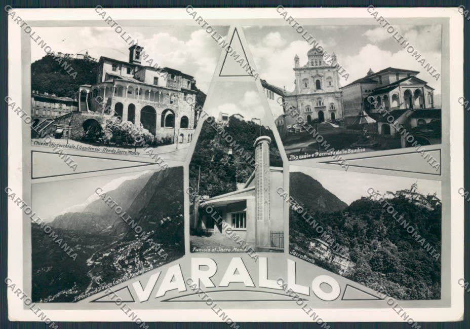 Vercelli Varallo Funivia Sacro Monte foto FG cartolina BB4135 – fronte