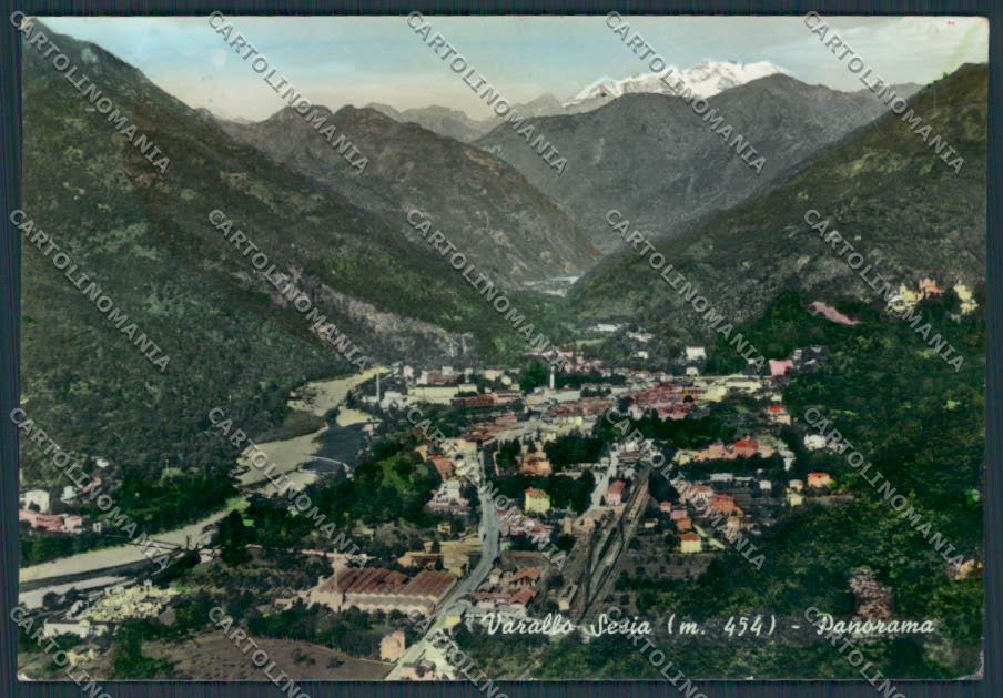 Vercelli Varallo Sesia Panorama foto FG cartolina BB4137 – fronte