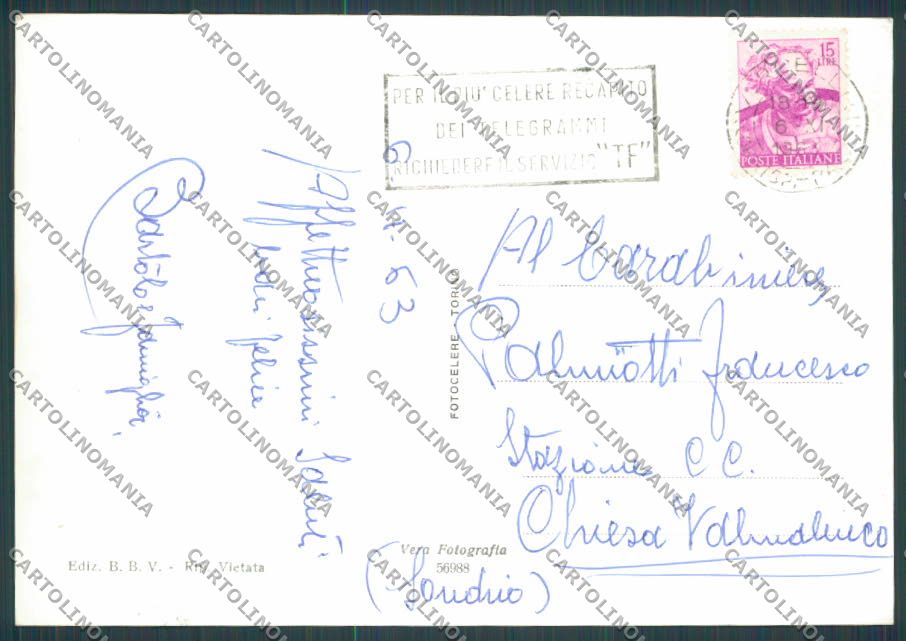 Vercelli Città Crso Libertà foto FG cartolina BB4157 – retro