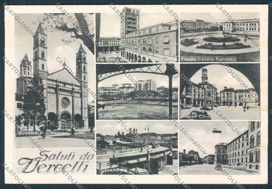 Vercelli Città Vedutine FG cartolina BB4159 – fronte