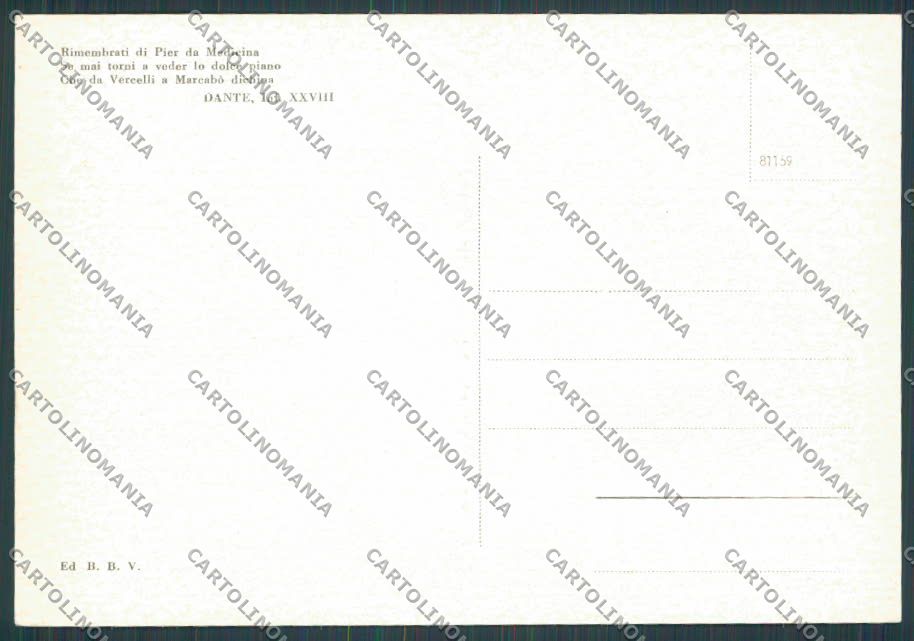 Vercelli Città Vedutine FG cartolina BB4159 – retro
