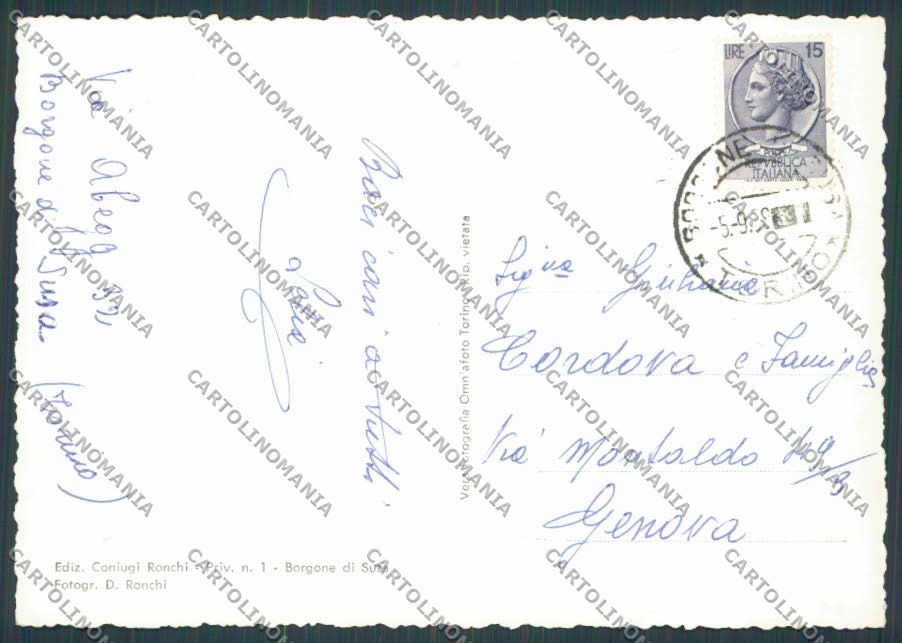 Torino Borgone Panorama foto FG cartolina BB4168 – retro