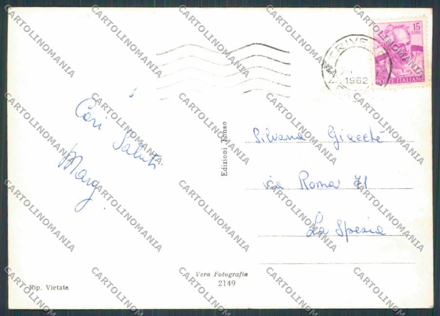 Biella Zegna Trivero Colia foto FG cartolina BB4169 – retro