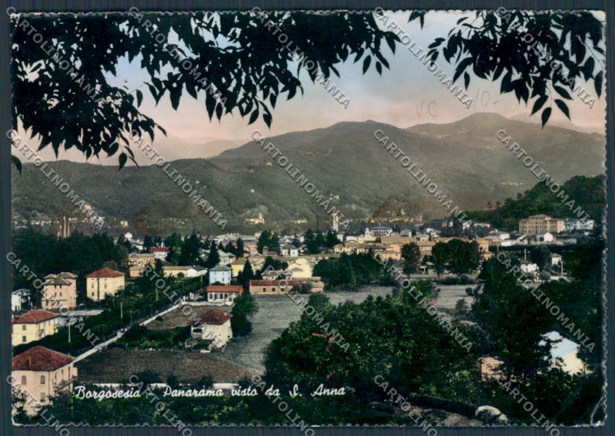 Vercelli Borgosesia Panorama foto FG cartolina BB4170 – fronte