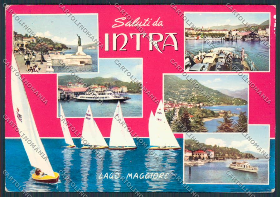 Verbania Intra Battello saluti da FG cartolina BB4177 – fronte