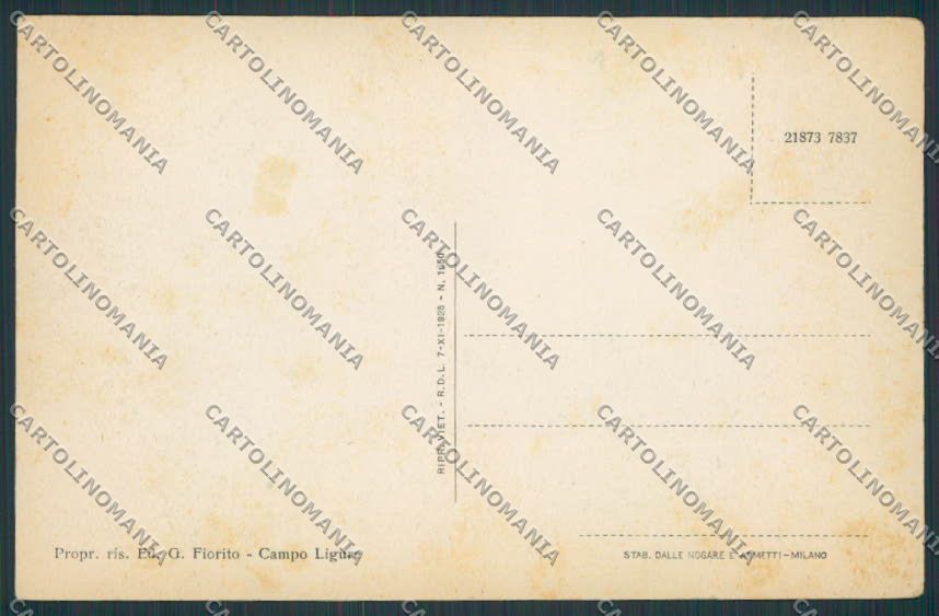 Genova Campo Ligure Villini Maddalena cartolina BB4195 – retro