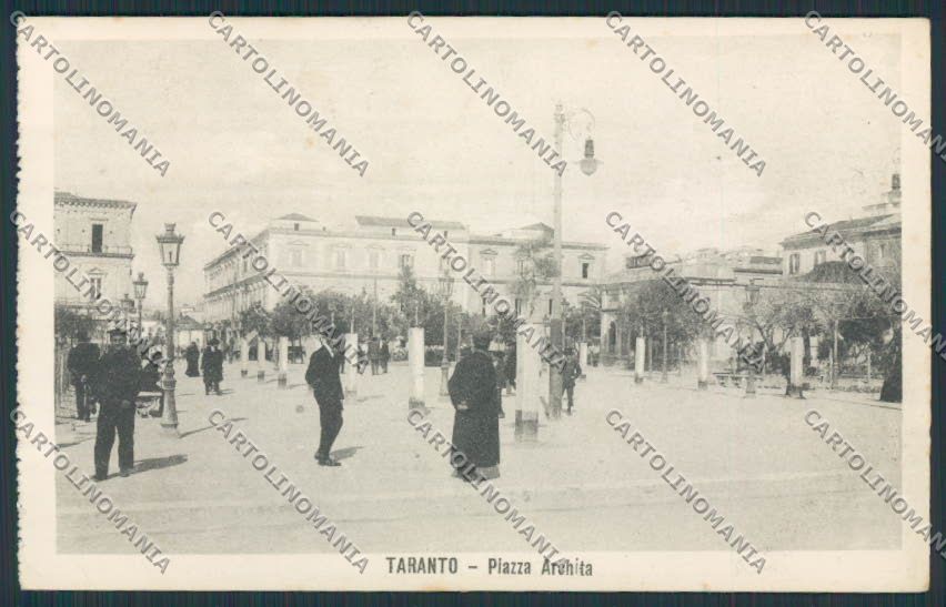 Taranto Città Piazza Archita cartolina BB4238 – fronte
