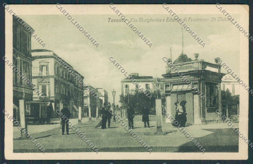 Taranto Città Via Margheita Edicola cartolina BB4239 – fronte