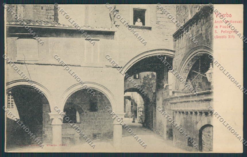 Viterbo Città Piazza San Pellegrino cartolina BB4280 – fronte