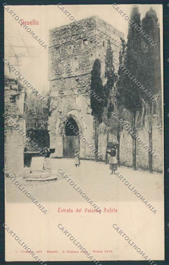 Salerno Ravello costumi Palazzo Rufolo cartolina BB4290 – fronte