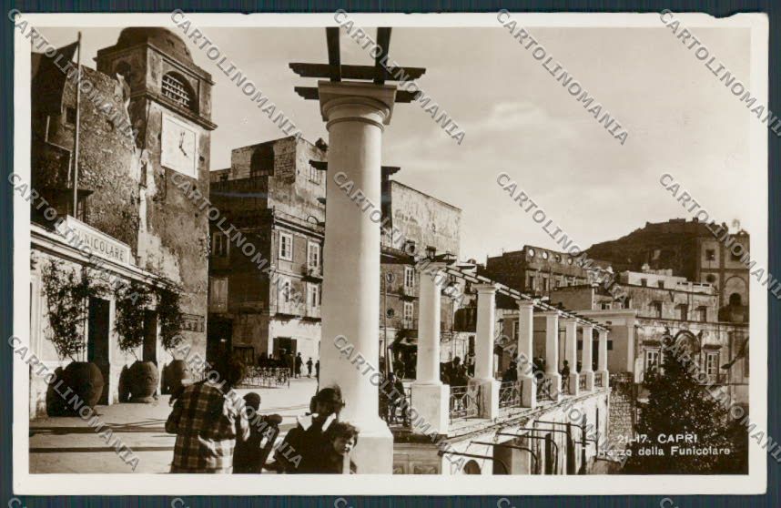 Napoli Capri Funicolare foto cartolina BB4306 – fronte