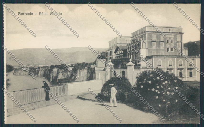 Napoli Sorrento Hotel Vittoria cartolina BB4313 – fronte