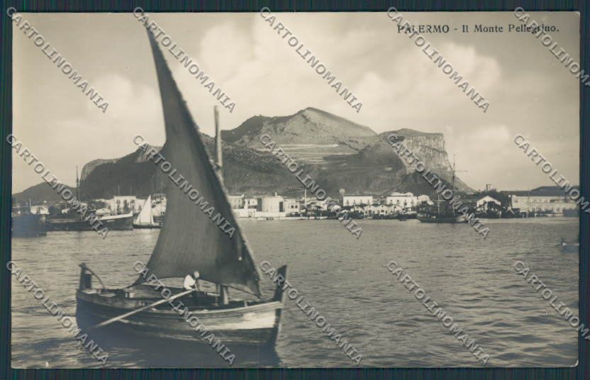 Palermo Città Monte Pellegrino Barca foto cartolina BB4337 – fronte