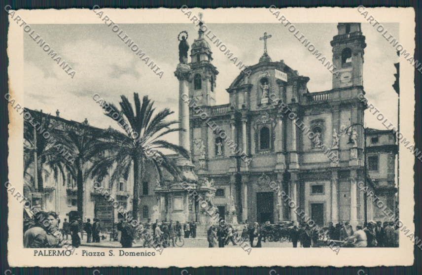 Palermo Città Piazza San Domenico cartolina BB4341 – fronte