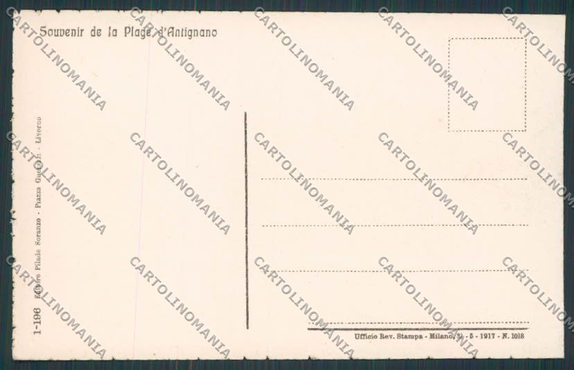 Livorno Antignano cartolina BB4345 – retro