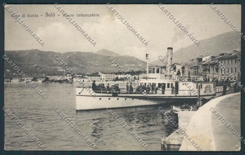 Brescia Salò battello Baldo cartolina BB4351 – fronte