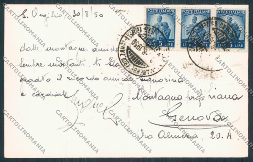 Belluno San Vigilio di Marebbe Panorama  foto cartolina BB4354 – retro