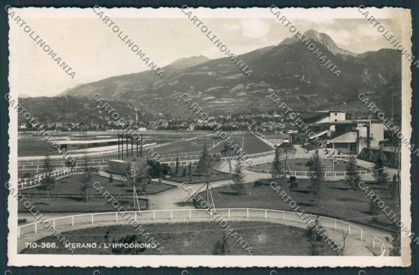 Bolzano Merano Ippodromo foto cartolina BB4364 – fronte