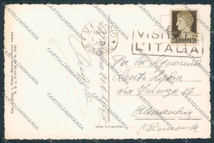 Bolzano Merano Ippodromo foto cartolina BB4364 – retro
