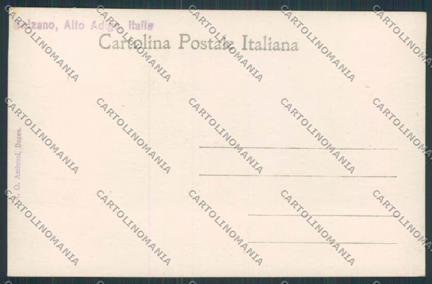 Bolzano Gries Panorama Ambrosi foto cartolina BB4365 – retro