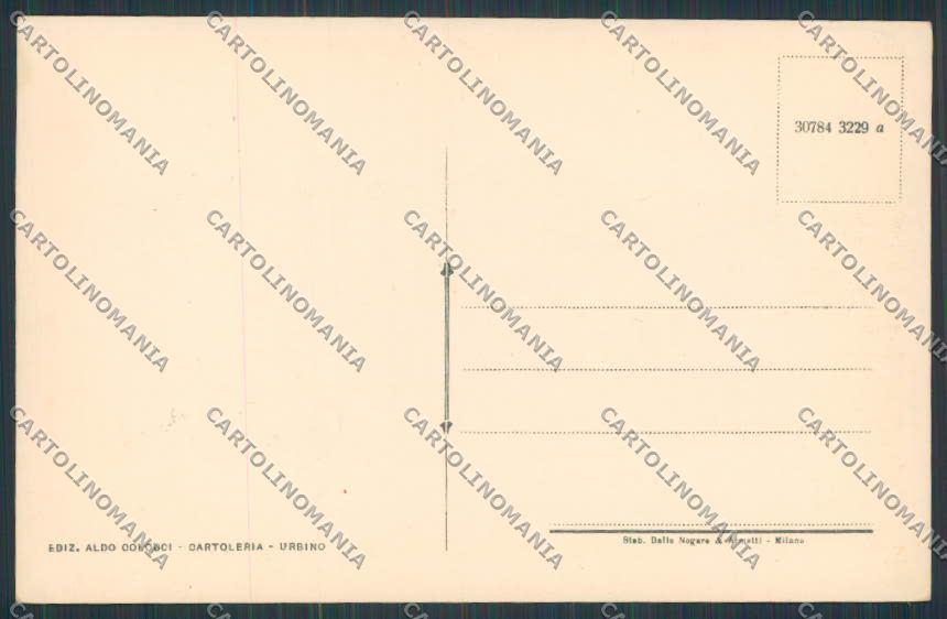 Pesaro Urbino Scalette San Giovanni cartolina BB4373 – retro
