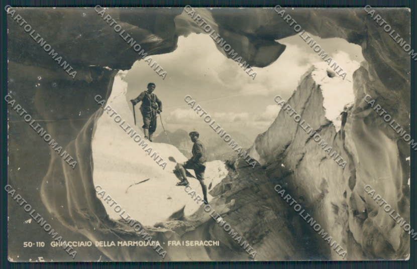 Belluno Cortina Marmolada Alpinismo Ghiacciao foto ABRASA cartolina BB4374 – fronte