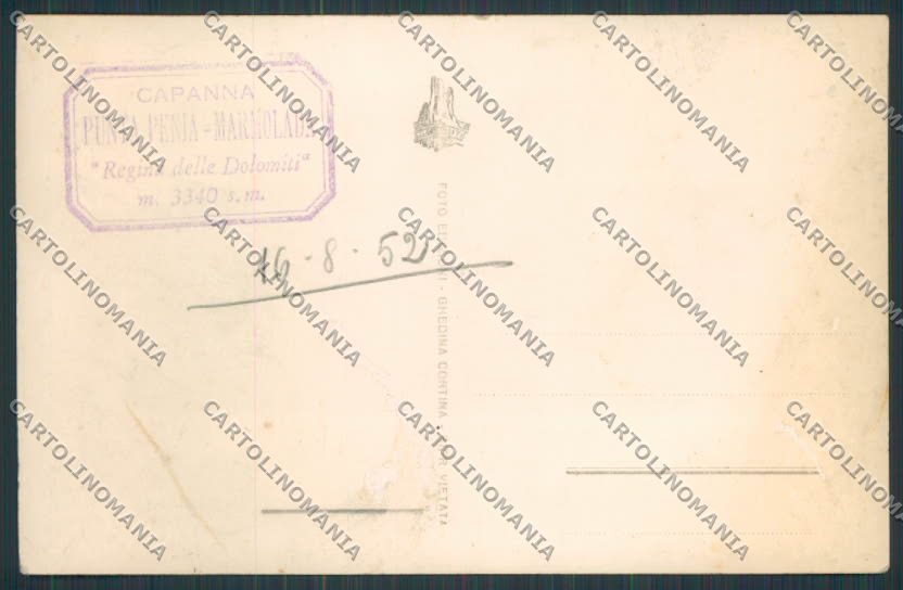 Belluno Cortina Marmolada Alpinismo Ghiacciao foto ABRASA cartolina BB4374 – retro