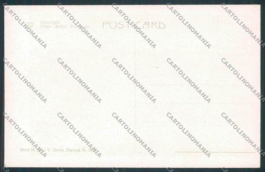 Artist Monestier romantic couple serie 874 postcard BB5016 – retro