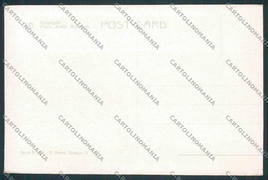 Artist Monestier romantic couple serie 874 postcard BB5017 – retro