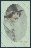 Artist Mauzan Lady art deco serie 279 postcard BB5105 – fronte