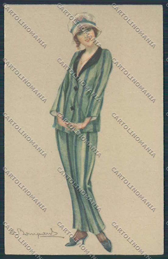 Artist Bompard Lady serie 934 postcard BB5146 – fronte