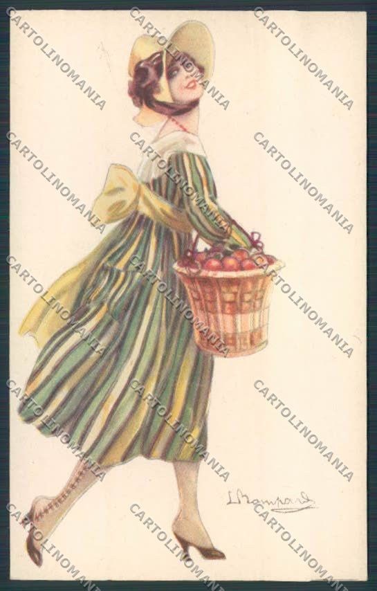 Artist Bompard Lady serie 971 postcard BB5147 – fronte