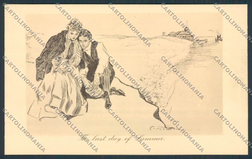 Artist Gibson lady postcard BB5241 – fronte