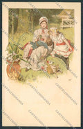 Artist Fialkowska children Meissner & Buch 1001 postcard BB5378 – fronte