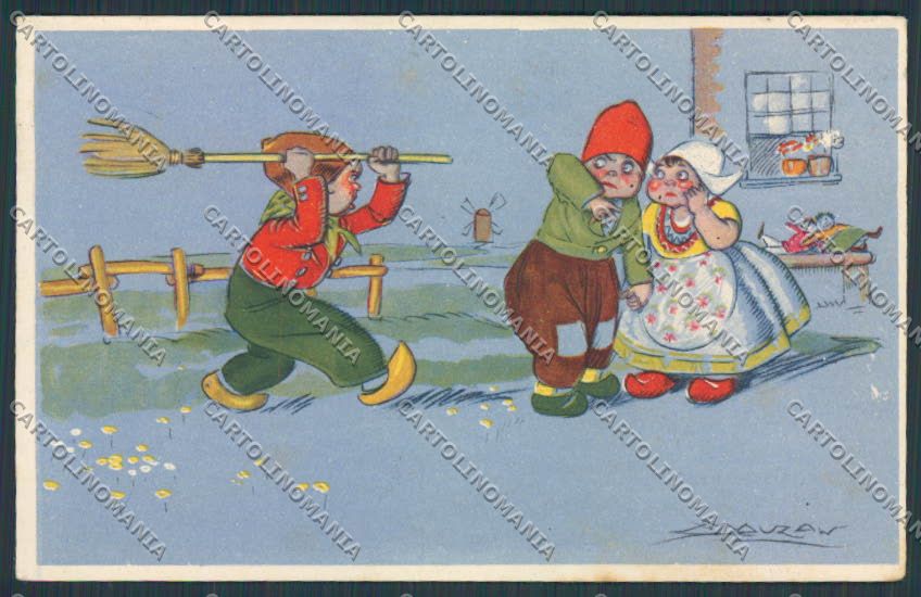 Artist Mauzan Dutch children serie 566 postcard BB5391 – fronte