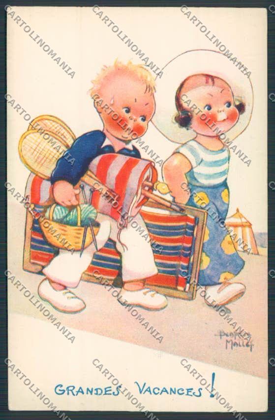Artist Mallet children postcard BB5468 – fronte