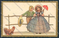 Artist Dalmonte children art deco serie 2435 postcard BB5490 – fronte