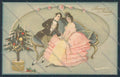 Artist Chiostri Couple Art Deco Easter serie 251 cartolina postcard BB5992 – fronte