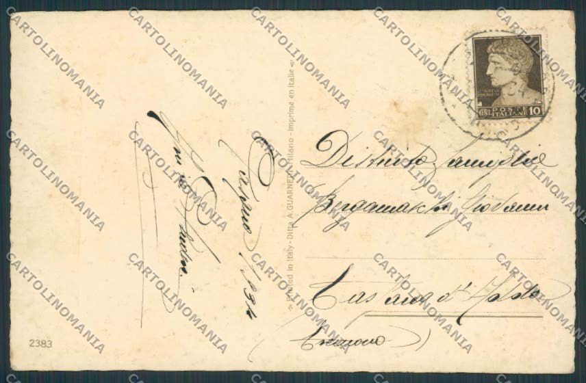 Artist Dernini children Easter Big Egg serie 2383 postcard cartolina BB6728 – retro
