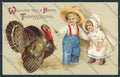 Artist Clapsaddle Ellen Thanksgiving Turkey Relief postcard cartolina BB6939 – fronte