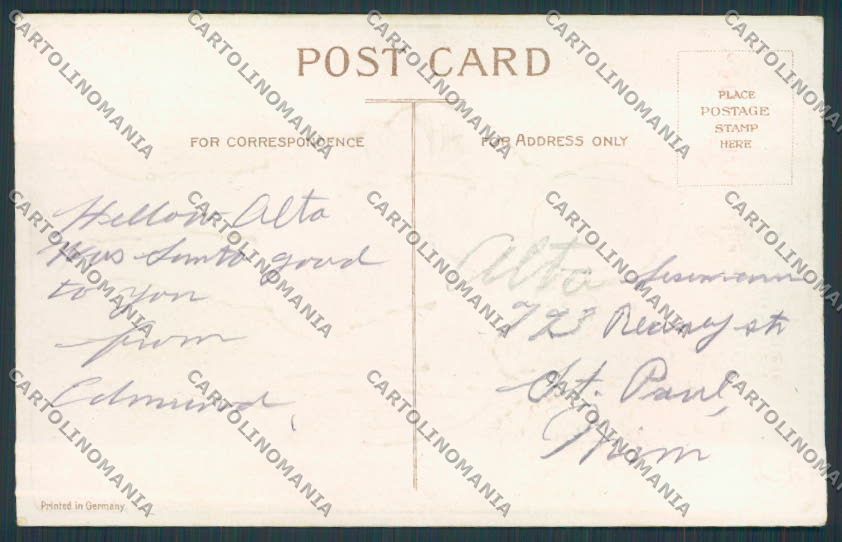 Artist Clapsaddle Ellen Christmas Relief postcard cartolina BB6946 – retro