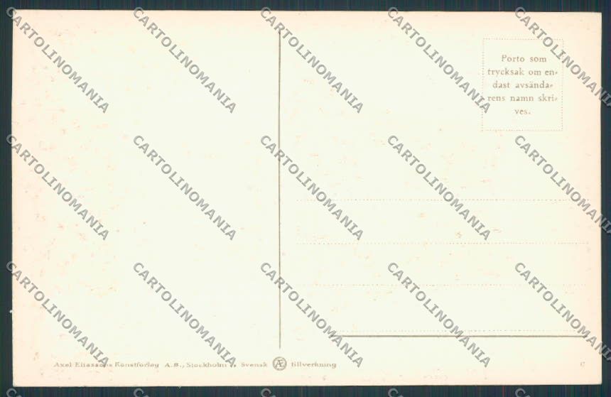 Artist Moller Ingeborg Art Deco Christmas postcard cartolina BB6998 – retro
