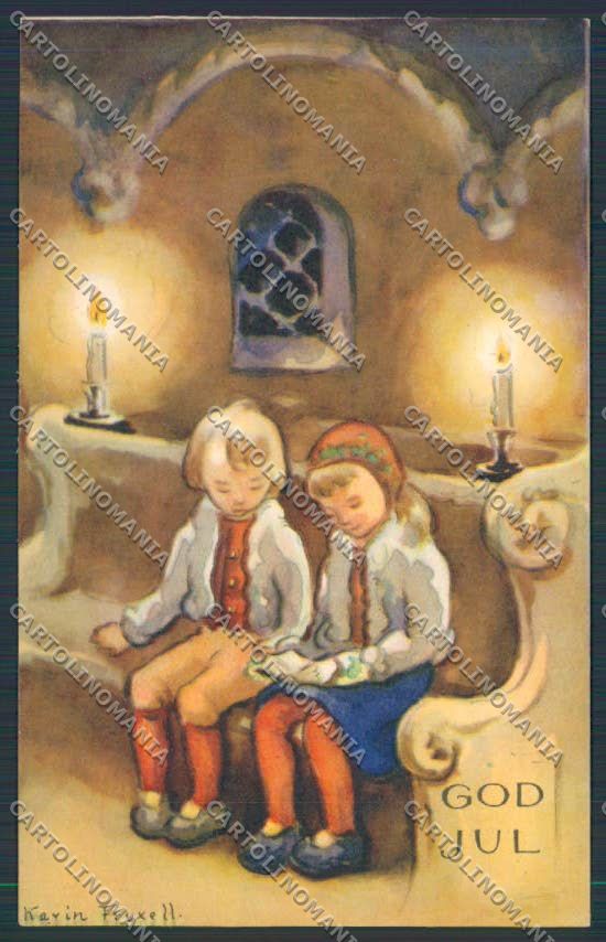 Artist Cavin Fryxell Christmas postcard cartolina BB7045 – fronte