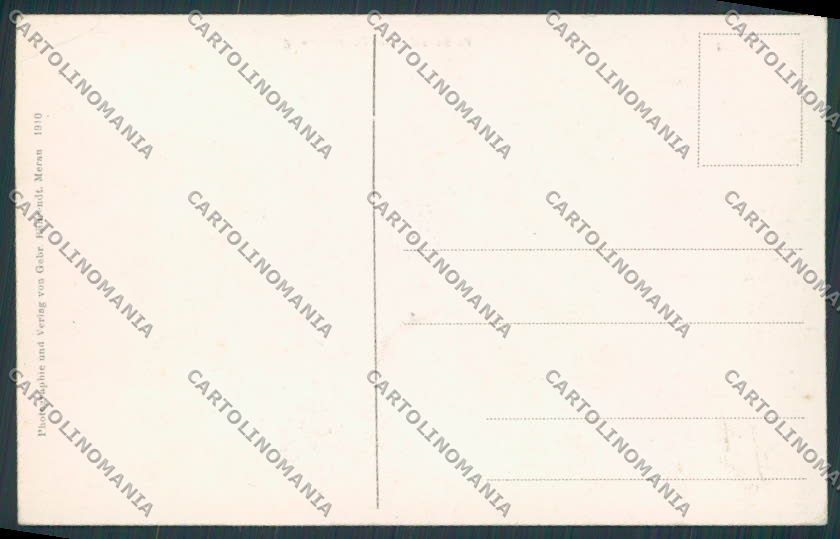 Bolzano Merano Panorama PIEGHINA cartolina BB7156 – retro