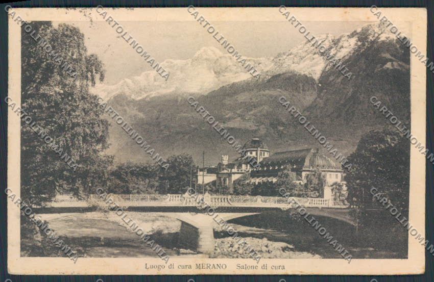 Bolzano Merano Salone di Cura cartolina BB7170 – fronte