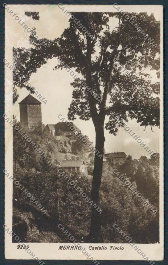 Bolzano Merano Castello Tirolo ABRASA foto cartolina BB7171 – fronte