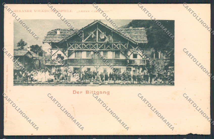 Bolzano Merano Bittgang Volksschauspiele ABRASA PIEGHINA cartolina BB7173 – fronte